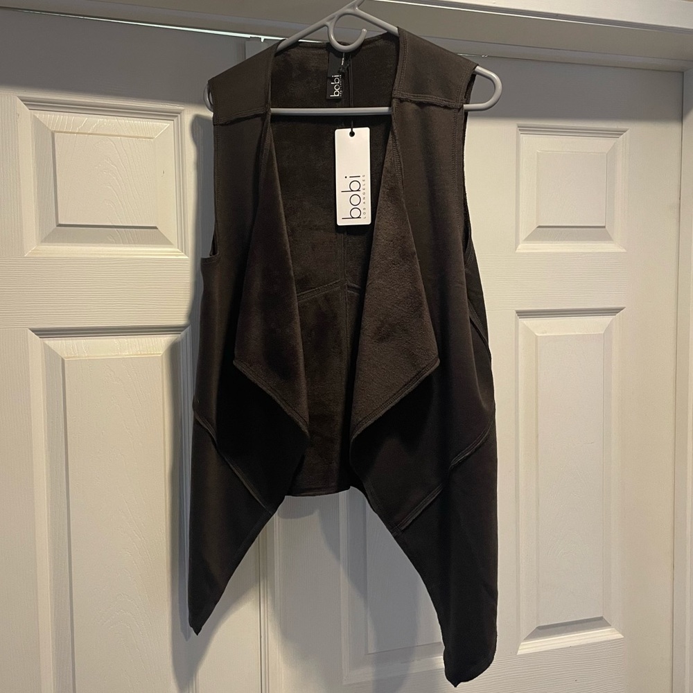 NWT - Bobi ( Revolve ) Bonded Faux Fur Vest in Brown - M